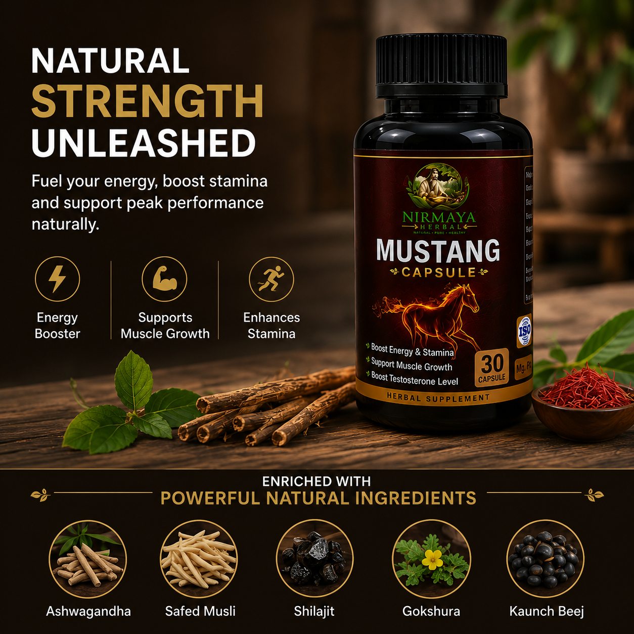 Nirmaya Herbal Mustang Capsule (30 Capsule)