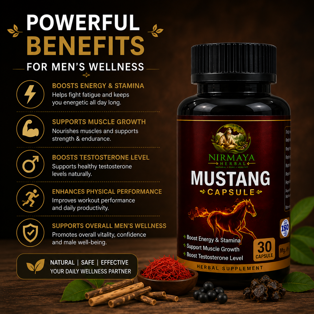 Nirmaya Herbal Mustang Capsule (30 Capsule)