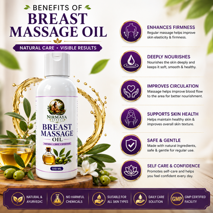 Nirmaya Herbal Breast Massage Oil (100 ML)