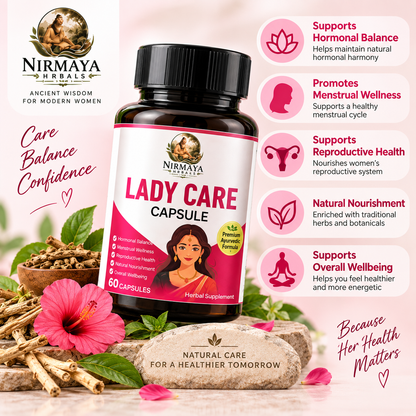 Nirmaya Lady Care Capsule | Women's Herbal Wellness Supplement | 60 Capsules